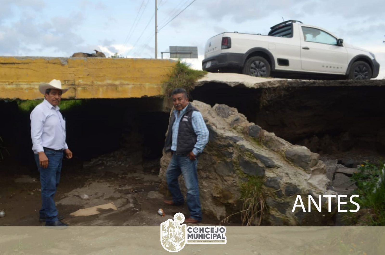 El día de hoy realizamos la última supervisión de obra del puente que conecta San Nicolás Buenos Aires con las comunidades.