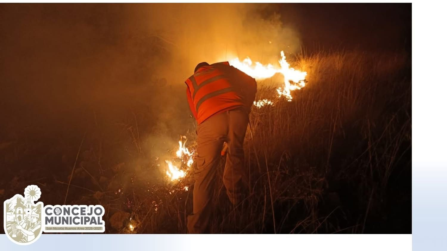 La noche de este lunes al rededor de las 19:37 hrs. se registró un incendio en el paraje de nombre La Ventana