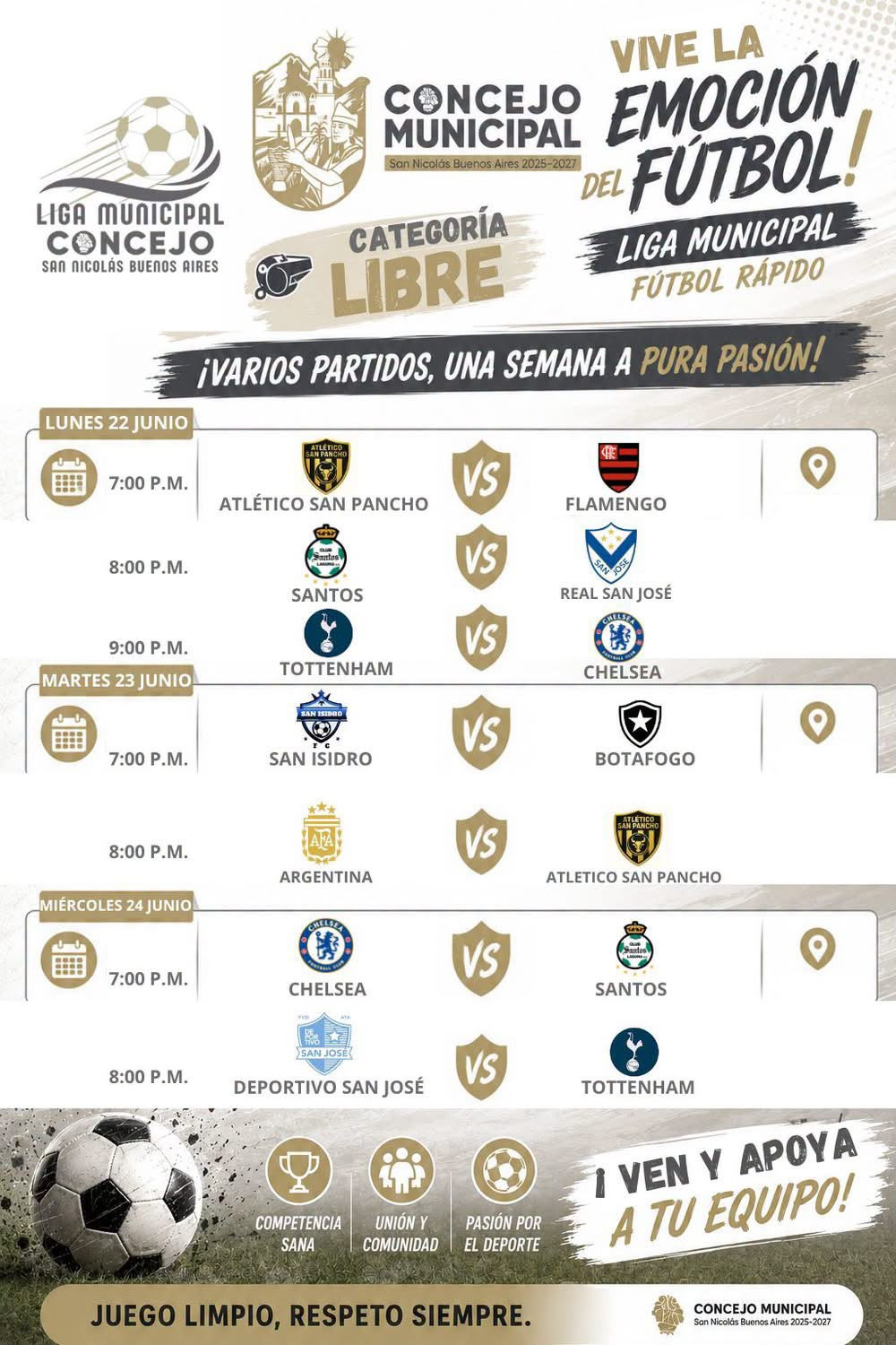ARRANCÓ LA NUEVA TEMPORADA DE LA LIGA MUNICIPAL DE FÚTBOL RÁPIDO! ⚽🏆